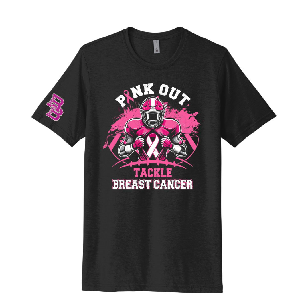Pink Out Tackle Breast Cancer - Black