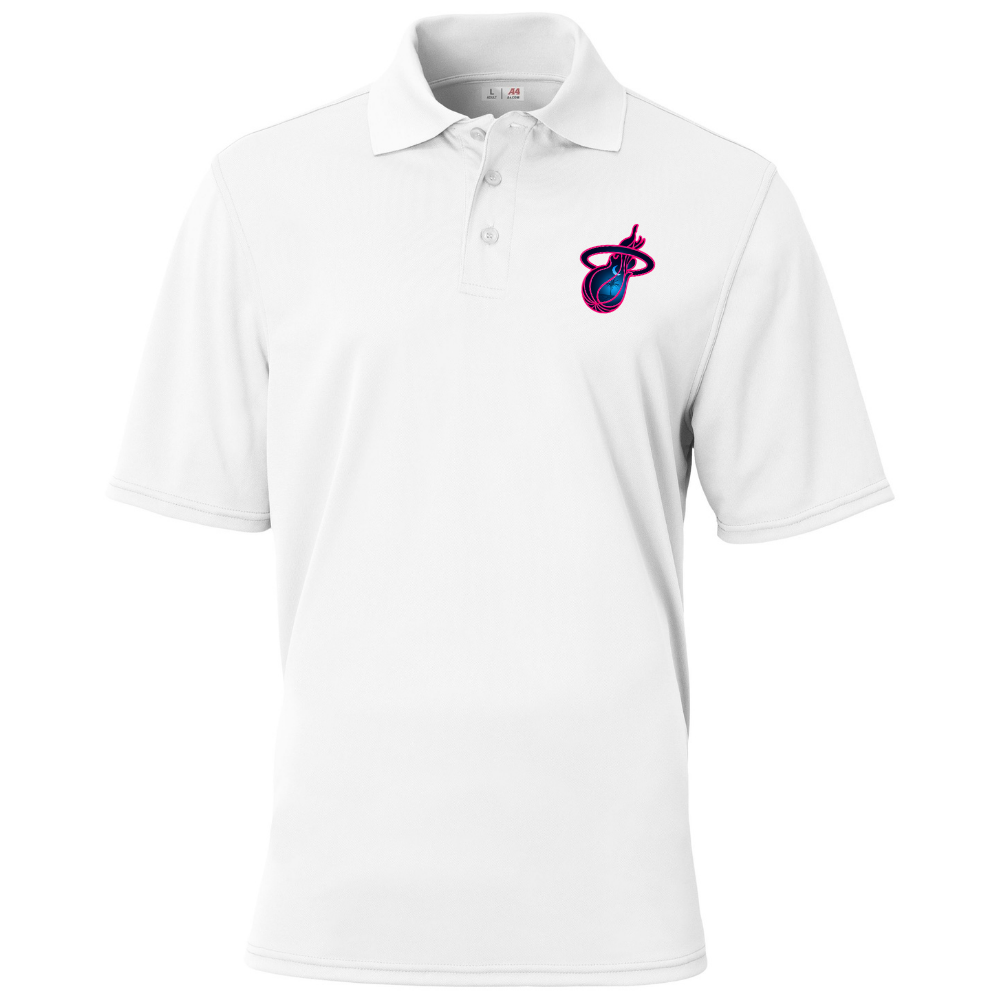 Midlands Heat White A4 Polo