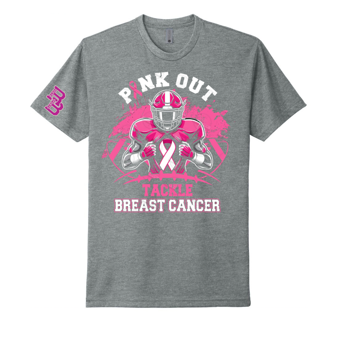 Pink Out Tackle Breast Cancer - Gray