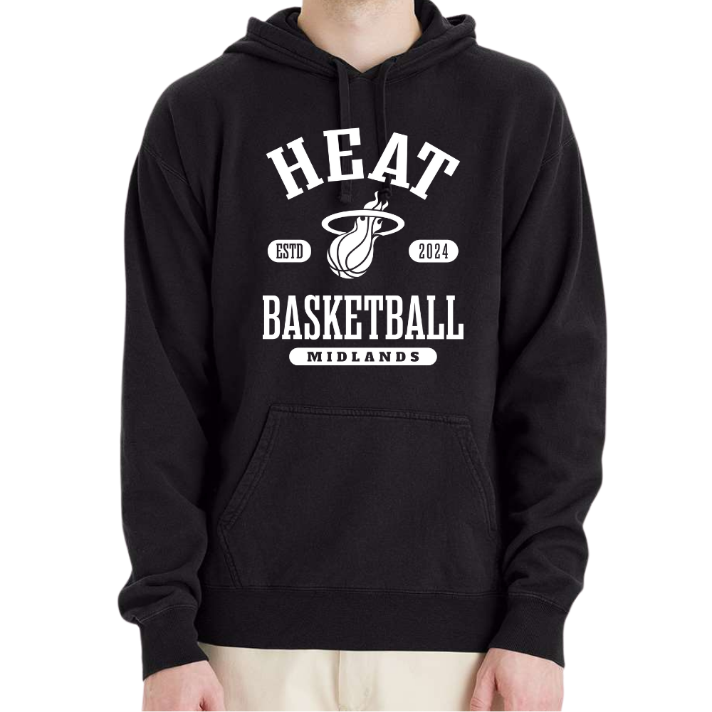 ComfortWash Black Hoodie - Heat Estd