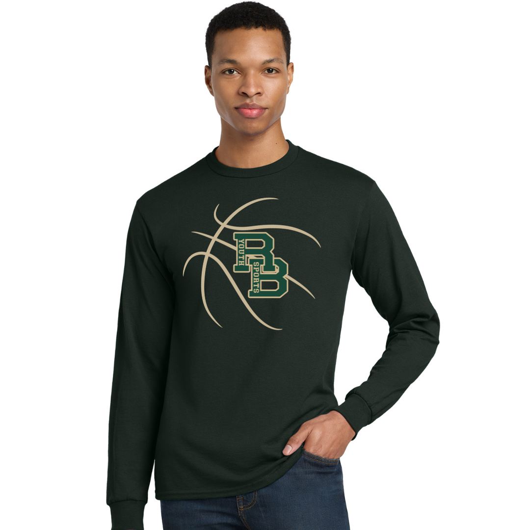 RBYS Basketball Green Gildan long sleeve shirt