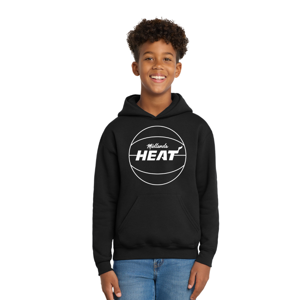 Hanes Youth Black Hoodie - Midlands Heat Basketball