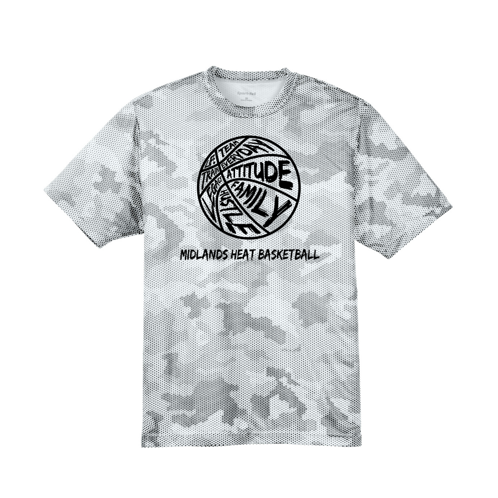 Sport-Tek® Youth CamoHex White T-Shirt - Family Logo