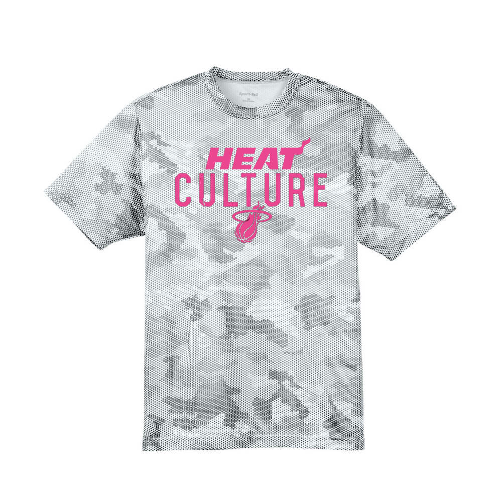 Sport-Tek® Youth CamoHex White T-Shirt- Heat Culture