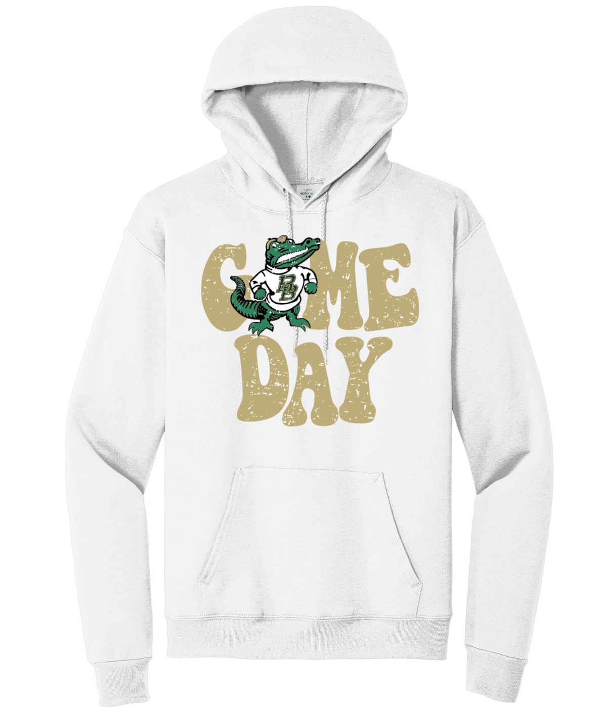 Game day white hoodie