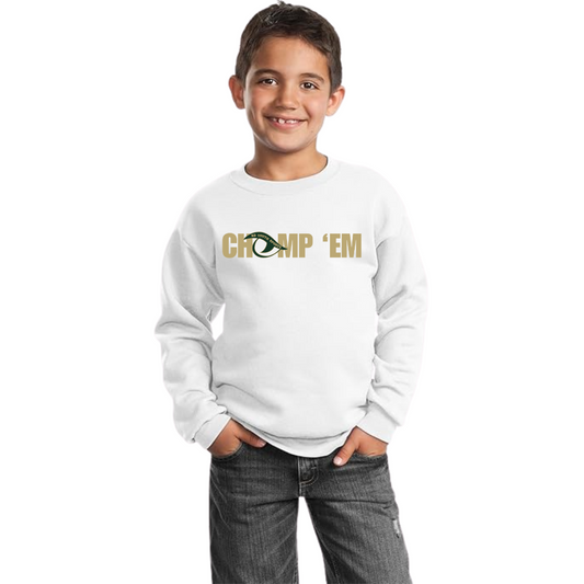 RBYS Chomp 'Em Sweatshirt - Adult & Youth - White