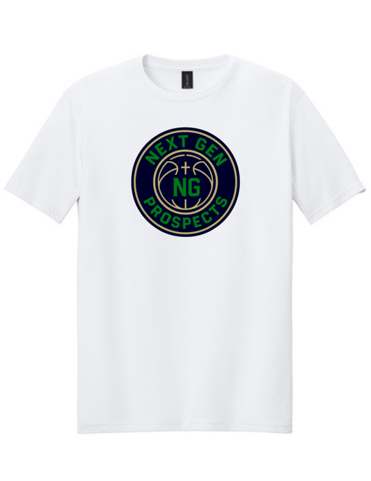 White Gildan soft style short sleeve t shirt