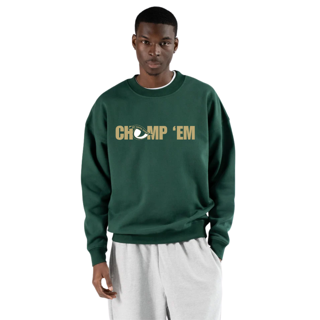 RBYS Chomp 'Em LS Sweatshirt - Adult & Youth - Green