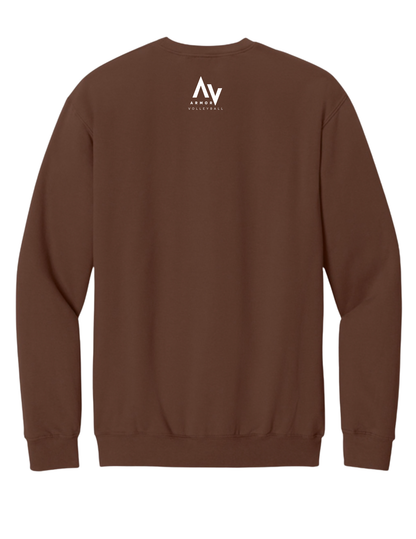 Chocolate Gildan Crewneck BATTLE FORGED