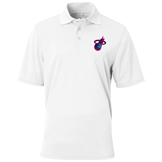 Midlands Heat White A4 Polo