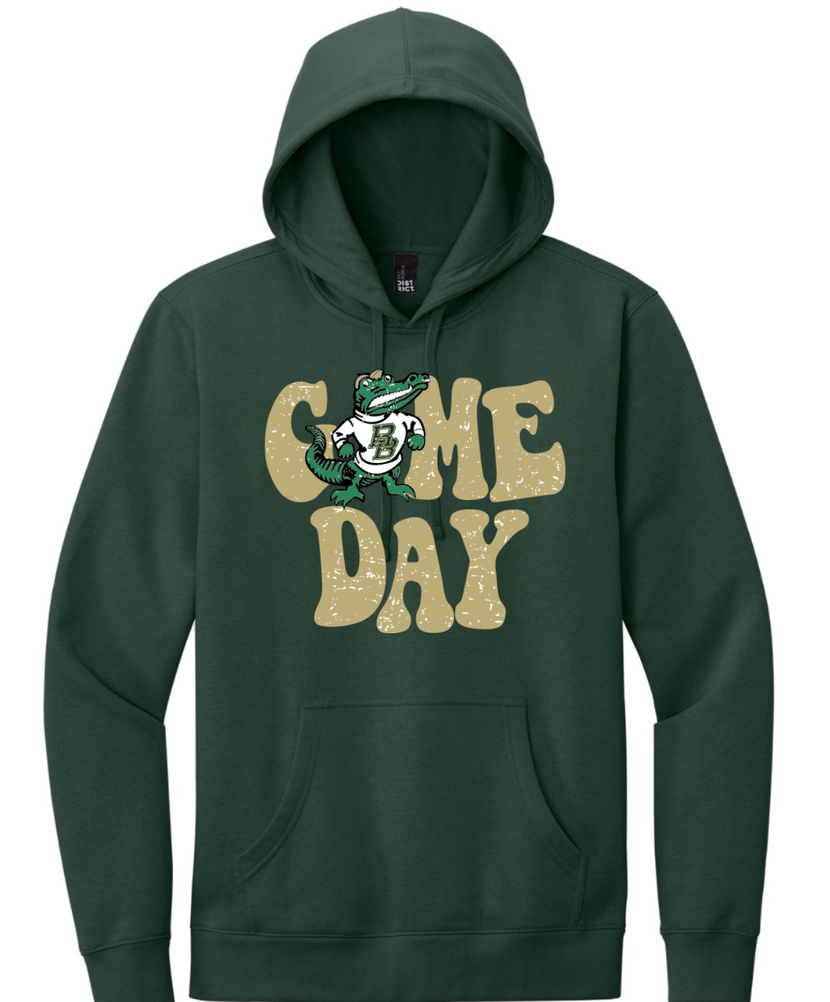 Game day green hoodie