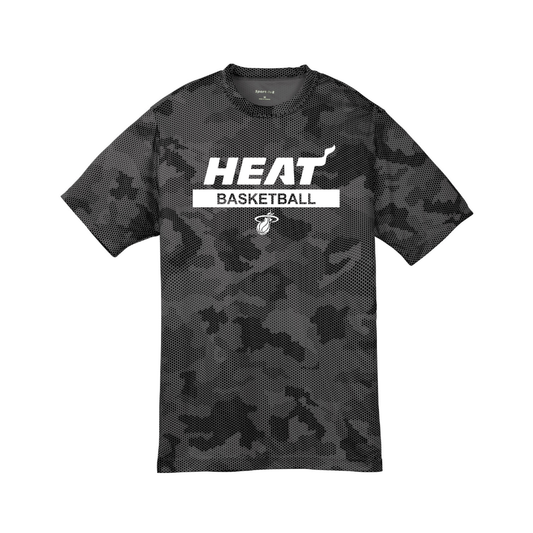 Sport-Tek® CamoHex Black T-Shirt- Heat Basketball