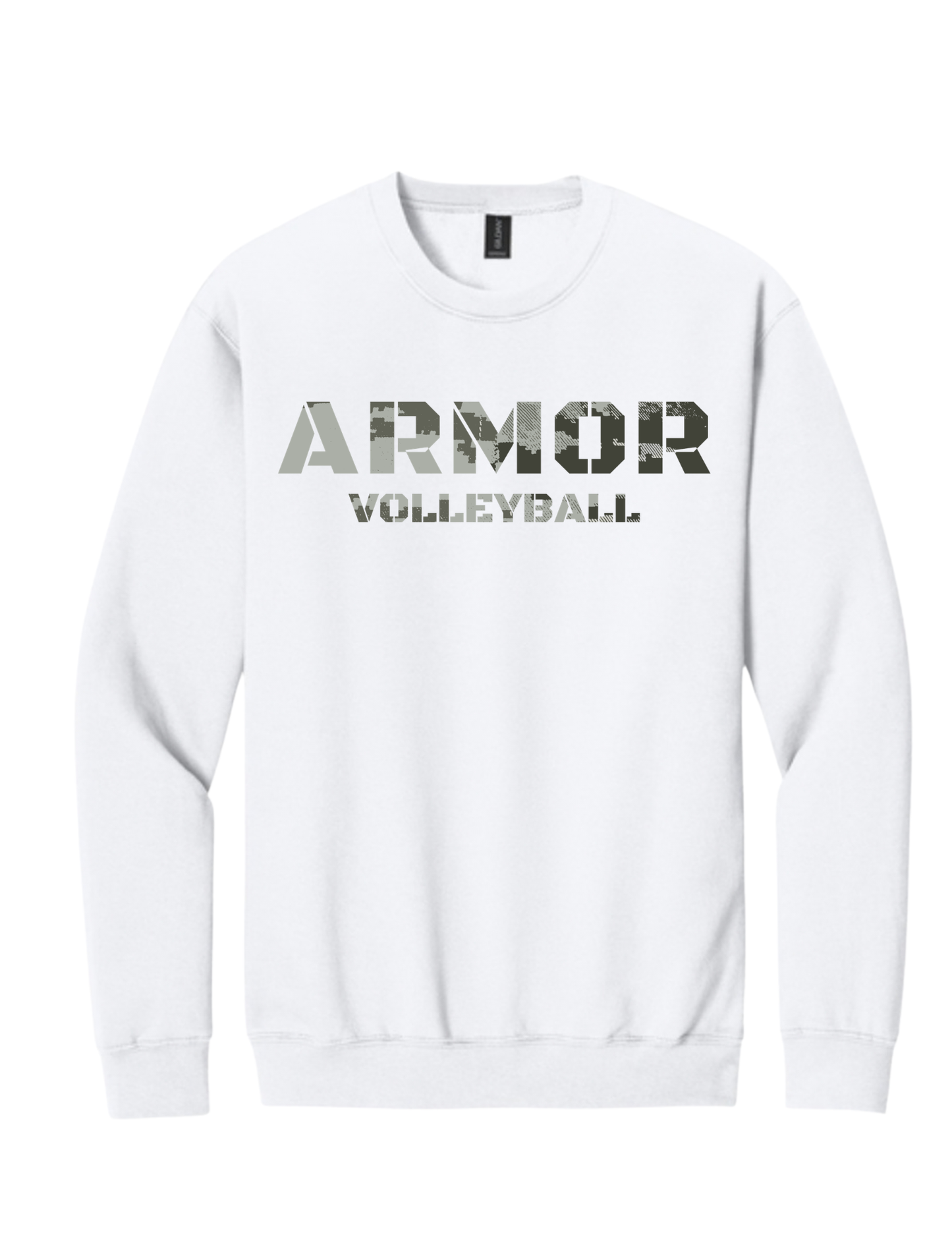 Armor Volleyball Sweatshirt - White/Digital Camo - (Youth Sizes Available)