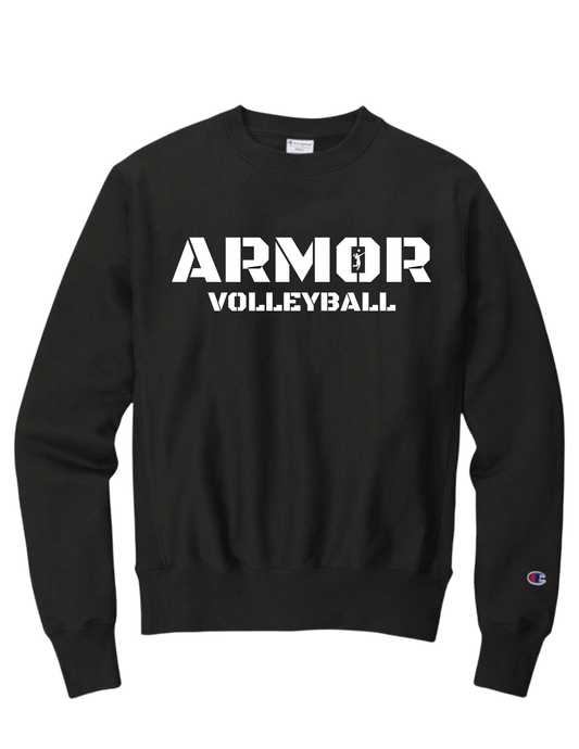 Black Champion Crewneck Armor Volleyball