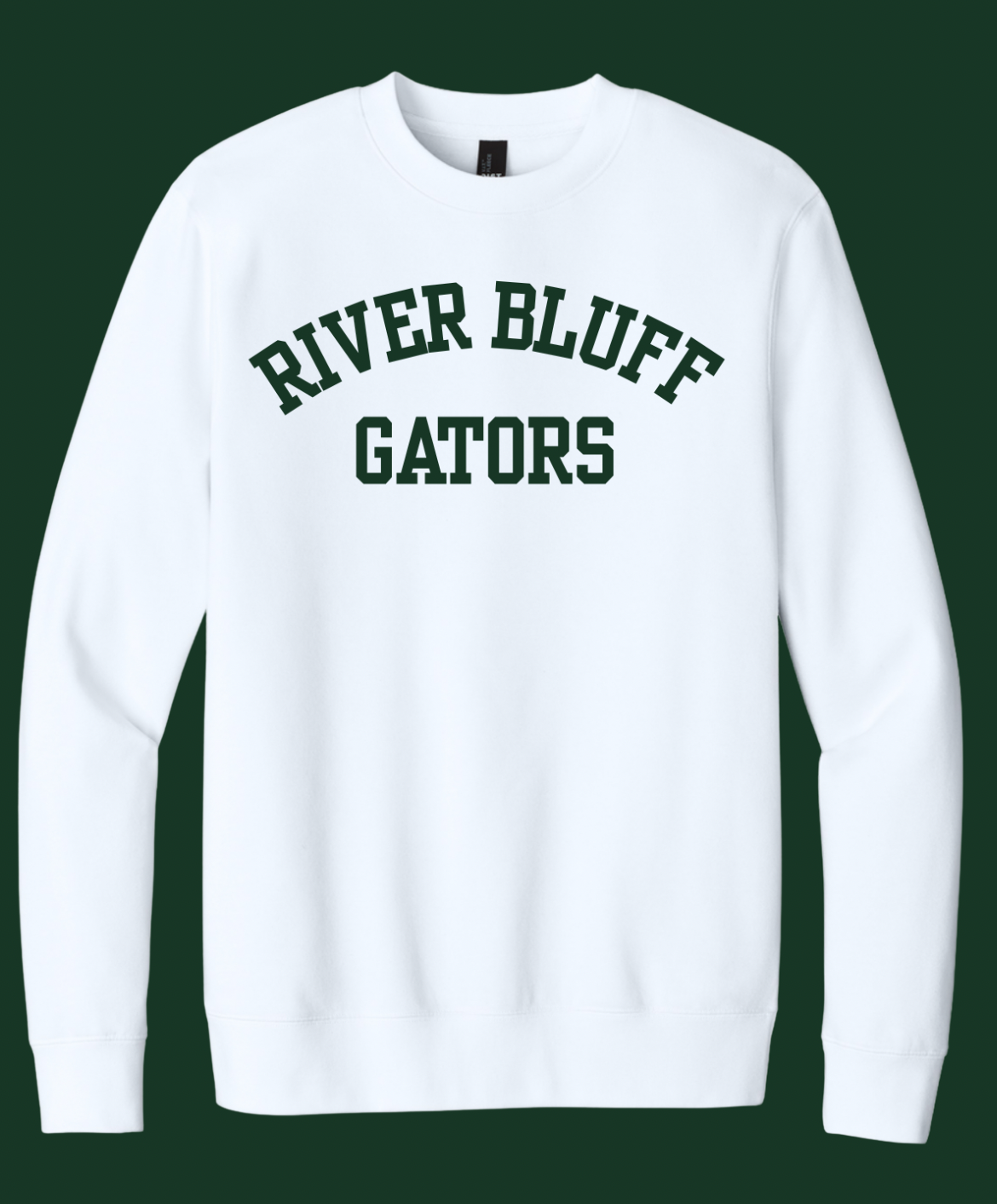 River Bluff Gators White Crewneck sweatshirt