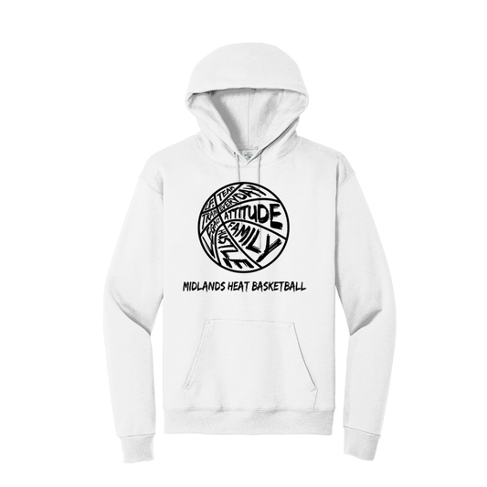 Hanes® EcoSmart® - White Hoodie - Family Logo