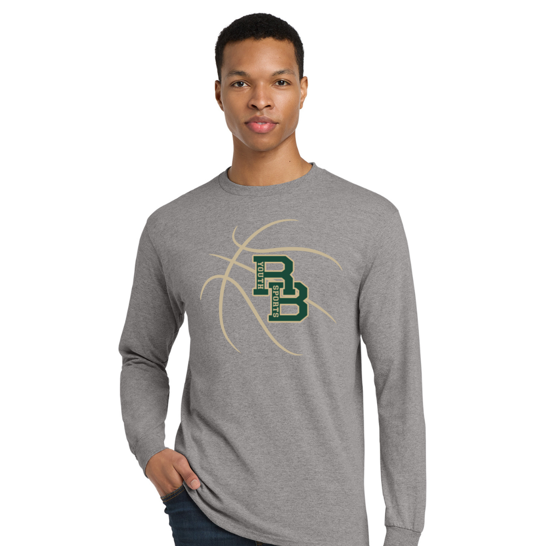 RBYS Basketball Grey Gildan long sleeve shirt