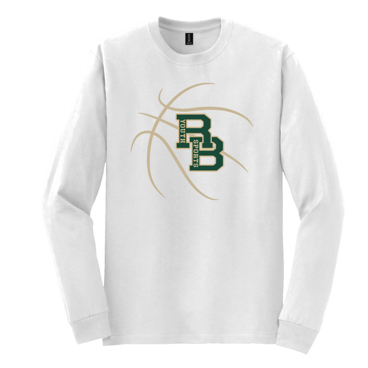 RBYS Basketball White Gildan long sleeve shirt