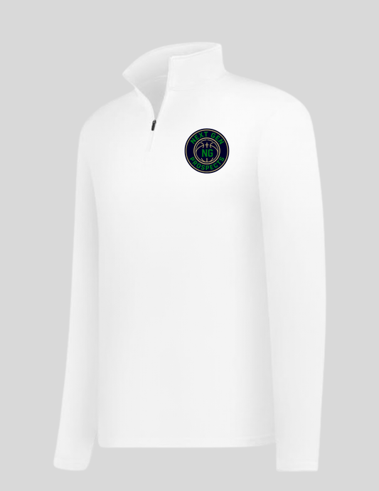 White 1/4 zip