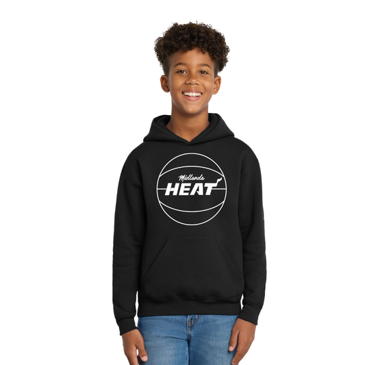 Hanes Youth Black Hoodie - Midlands Heat Basketball