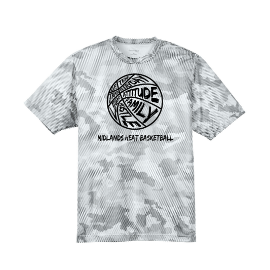 Sport-Tek® Youth CamoHex White T-Shirt - Family Logo