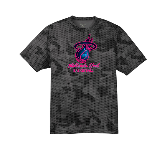Sport-Tek® Youth CamoHex Black T-Shirt - Heat Logo