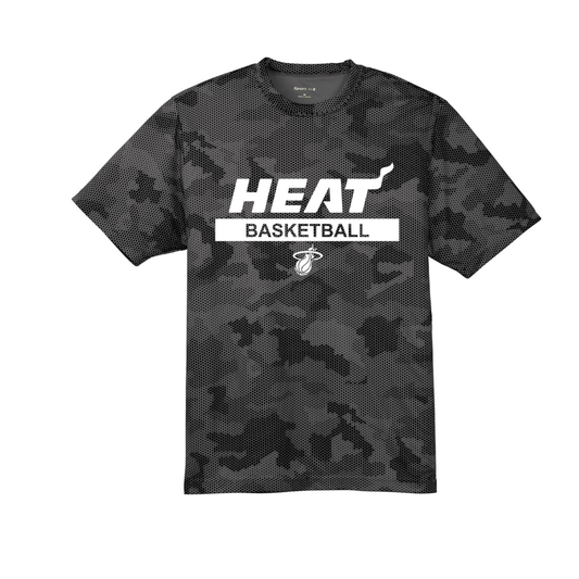 Sport-Tek® Youth CamoHex Black T-Shirt  - Heat Basketball